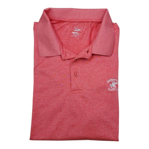 Beverly Hills Polo Club Mens L Short Sleeve Polo Shirt Lightweight Breathable - Picture 2 of 10